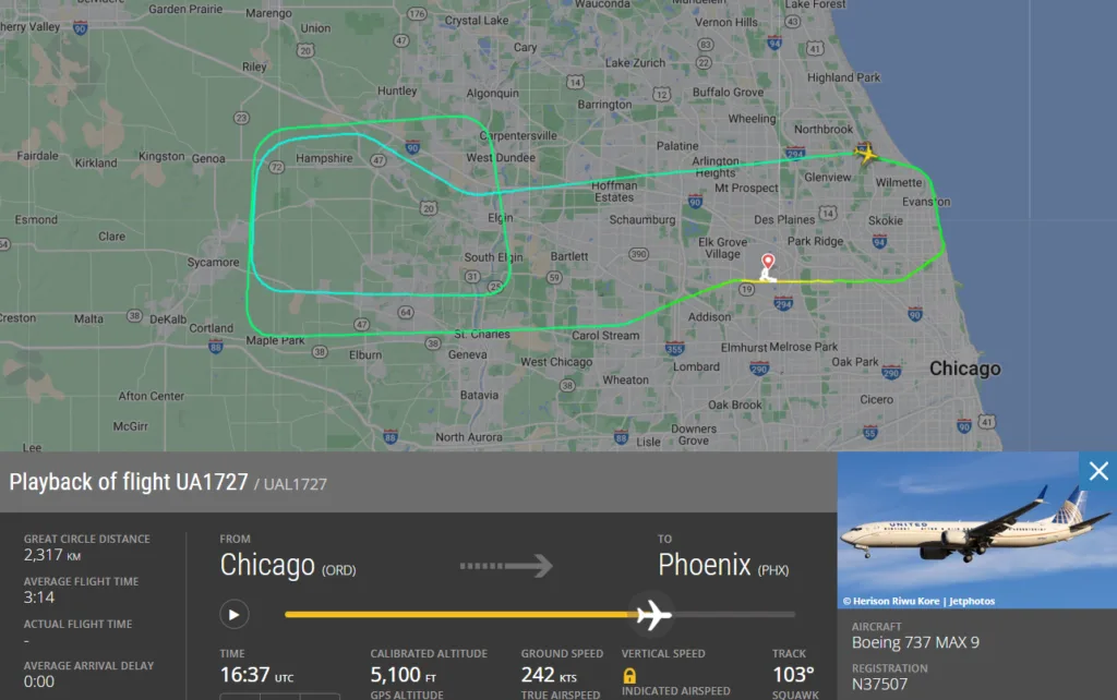 United Airlines 737 Diversion