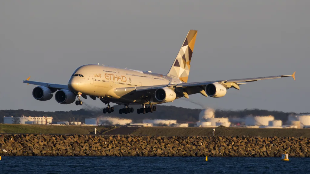 Etihad A380 Return