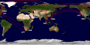 Longest A350 Flights