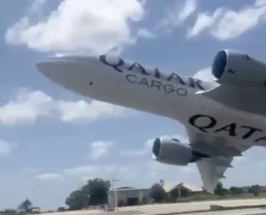 Qatar Airways Cargo Low Pass