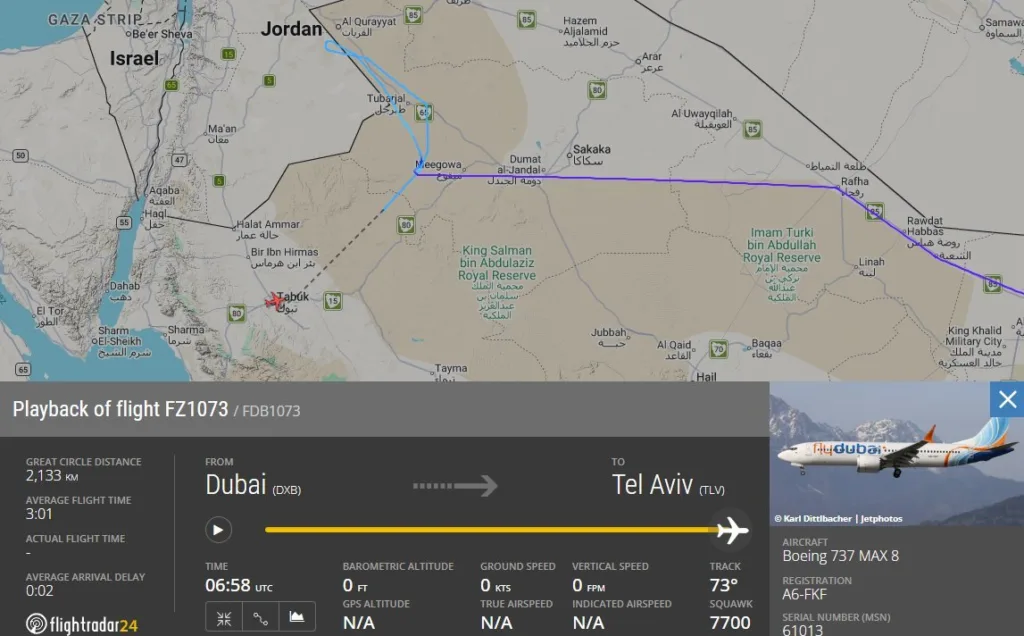 FlyDubai Flight FZ1073